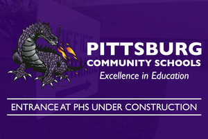 PHS entrance under construction: Alternative entrance to be used