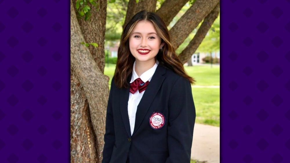 Photo of Ella Rhuems in HOSA uniform