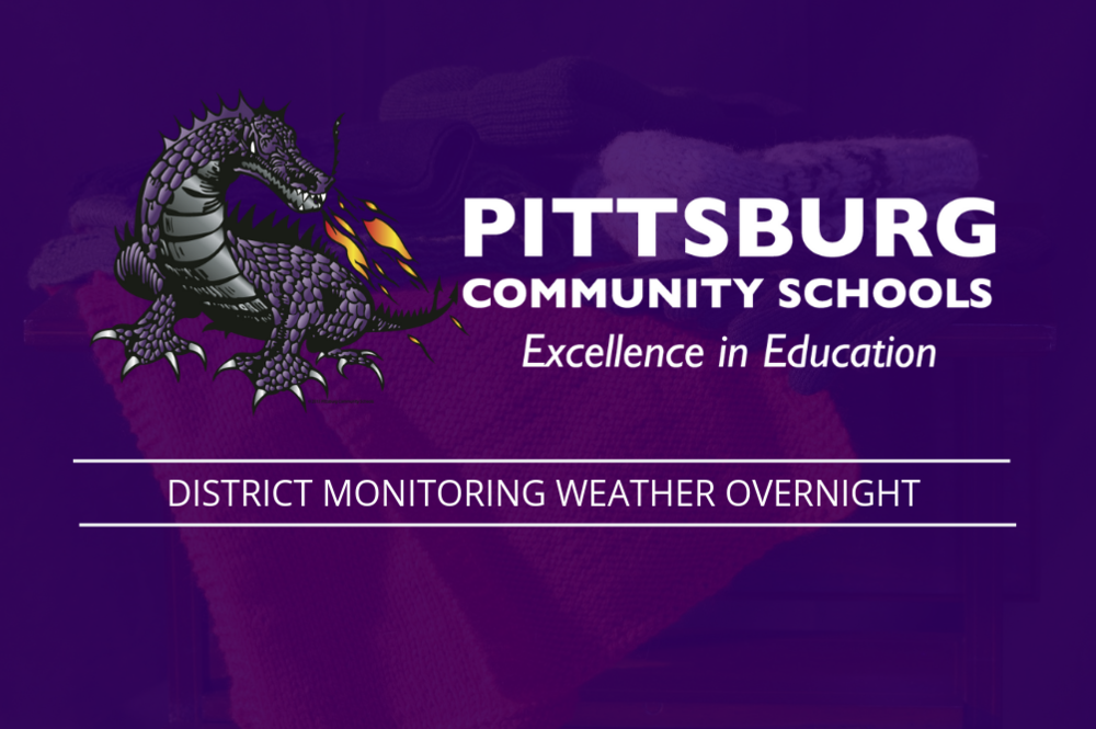 District monitoring overnight weather