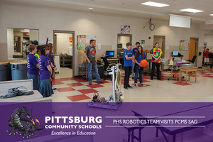PHS Robotics Visits PCMS SAG