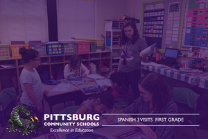 Spanish 3 Class Visits First Grade