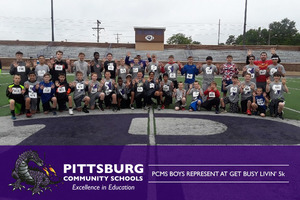PCMS Boys Represent at Get Busy Livin' 5k
