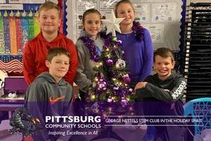 George Nettels STEM Club in the Holiday Spirit