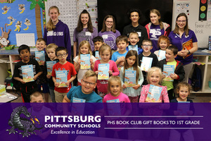 PHS Book Club Gift Books to 1st Grade