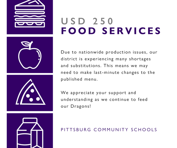 Food Services Notice
