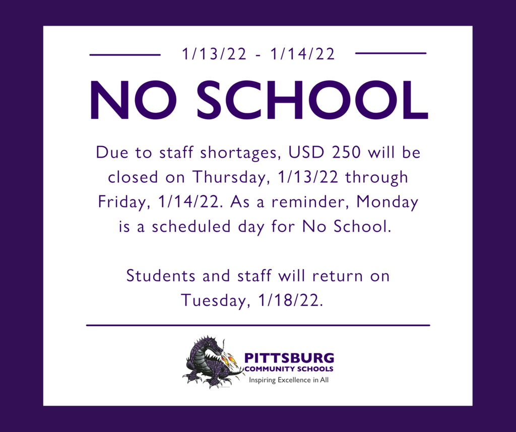 No School 1/13-1/14